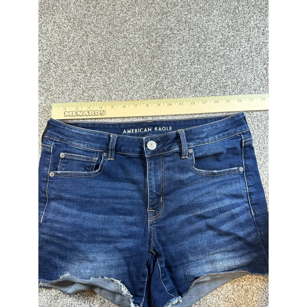 American Eagle Outfitters Hi-Rise Shorties Denim Shorts AEO Women's Size 8/10